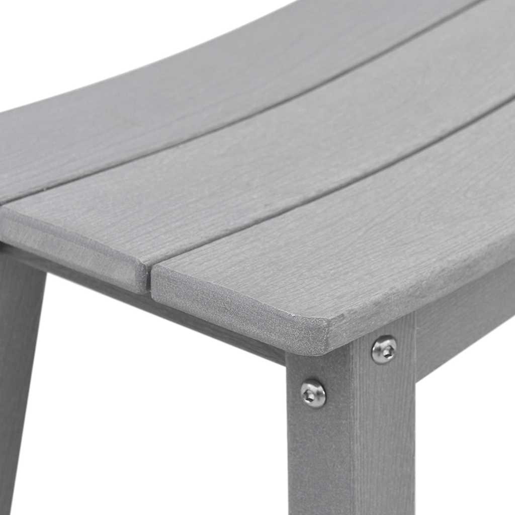 Barbænk 2 pcs Lysegrå 52 x 43 x 73,5 cm HDPE