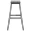 Barbænk 2 pcs Lysegrå 52 x 43 x 73,5 cm HDPE