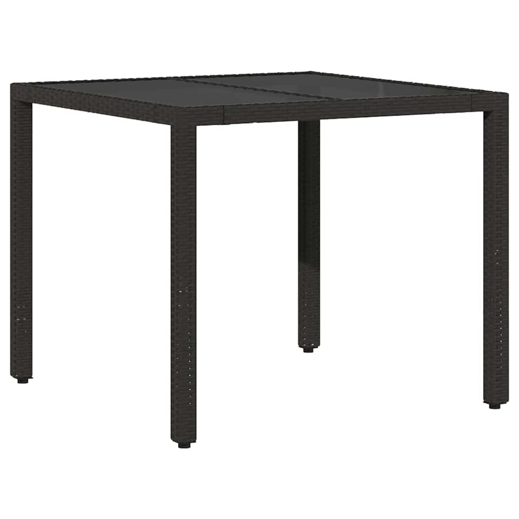 Have Spisebordssæt 3 pcs Sort polyrattan
