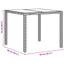 Have Spisebordssæt 5 pcs Sort polyrattan