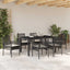 Have Spisebordssæt 7 pcs Sort polyrattan