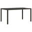 Have Spisebordssæt 7 pcs Sort polyrattan