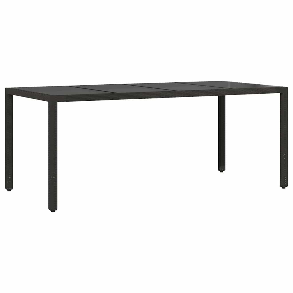 Have Spisebordssæt 7 pcs Sort polyrattan