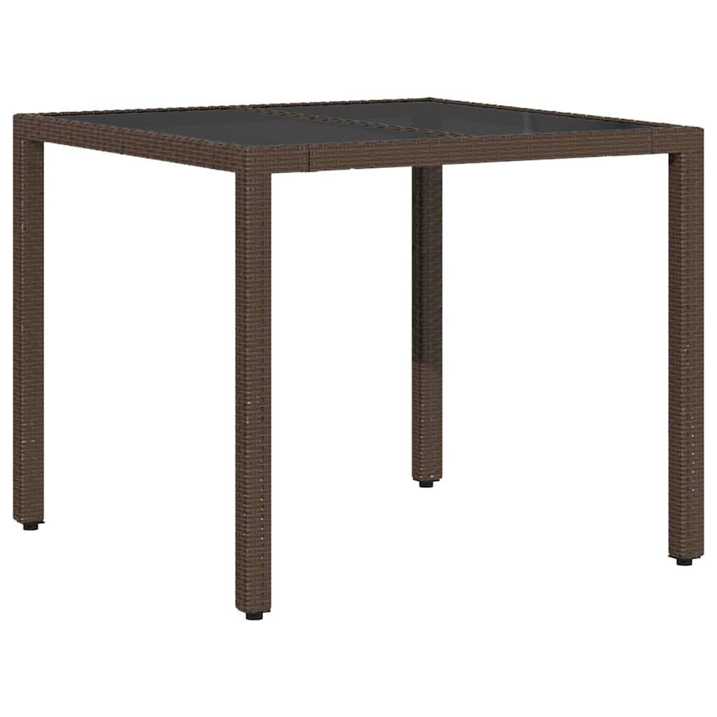 Have Spisebordssæt 3 pcs Brun polyrattan