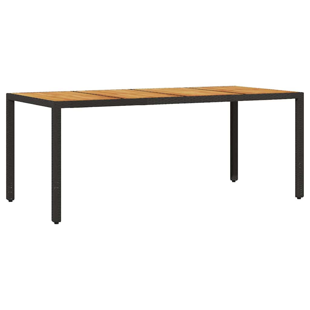 Have Spisebordssæt 9 pcs Sort polyrattan