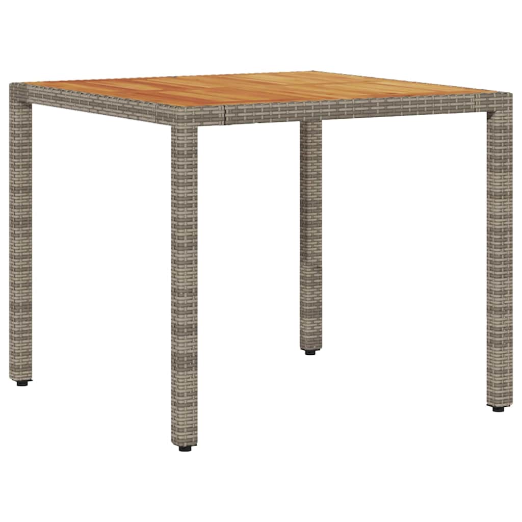 Have Spisebordssæt 3 pcs Grå polyrattan