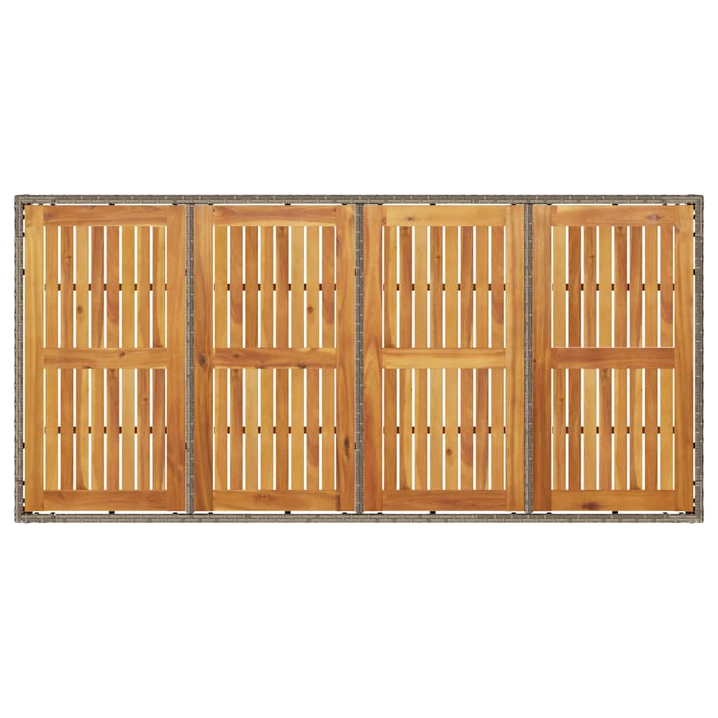Have Spisebordssæt 7 pcs Grå polyrattan