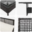 Have Spisebordssæt 3 pcs Sort polyrattan