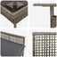 Have Spisebordssæt 3 pcs Grå polyrattan