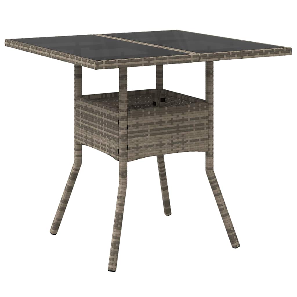 Have Spisebordssæt 3 pcs Grå polyrattan