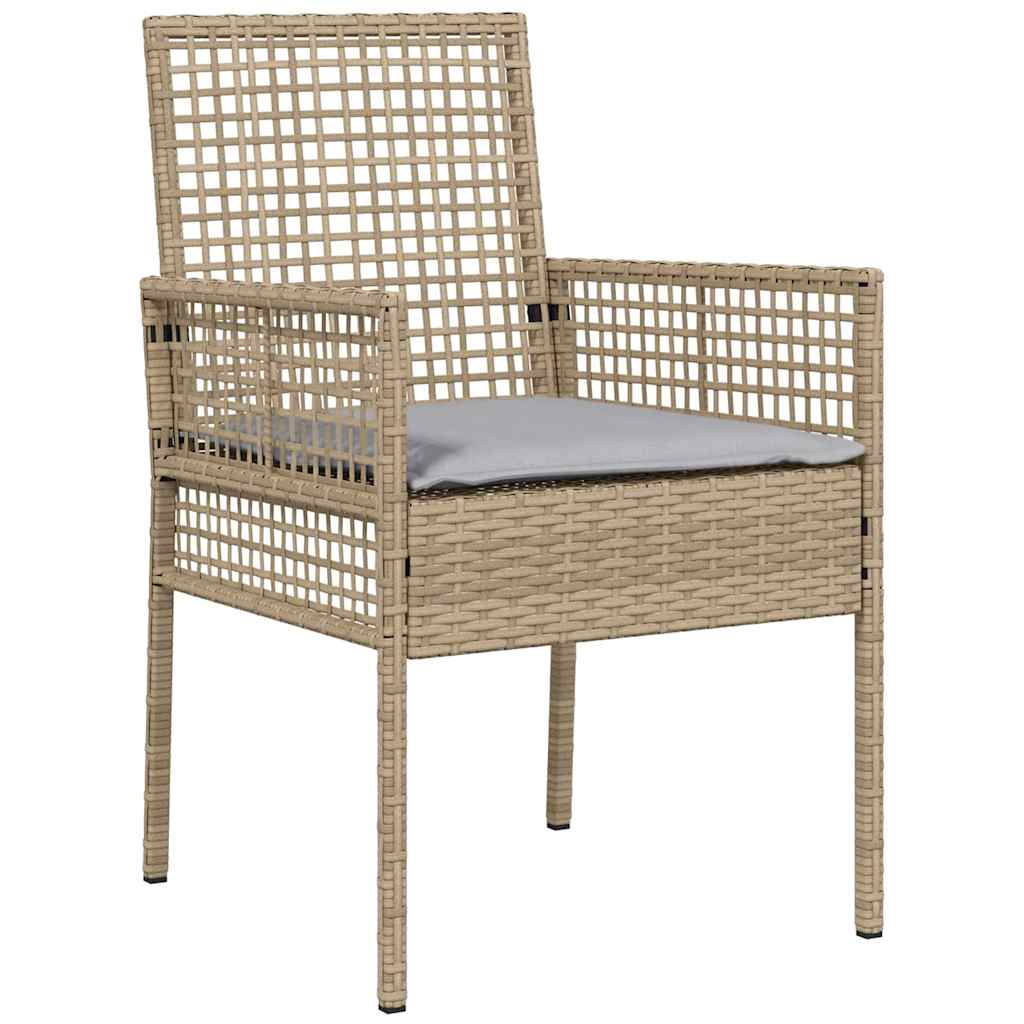 Have Spisebordssæt 3 stk. Beige polyrattan