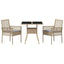 Have Spisebordssæt 3 stk. Beige polyrattan