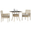 Have Spisebordssæt 3 stk. Beige polyrattan