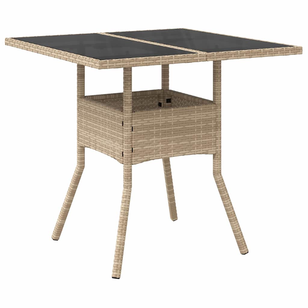 Have Spisebordssæt 5 stk. Beige polyrattan