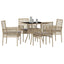 Have Spisebordssæt 5 stk. Beige polyrattan