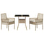Have Spisebordssæt 3 stk. Beige polyrattan