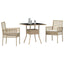 Have Spisebordssæt 3 stk. Beige polyrattan