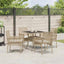Have Spisebordssæt 5 stk. Beige polyrattan