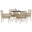 Have Spisebordssæt 5 stk. Beige polyrattan