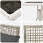 Have Spisebordssæt 5 pcs Lysegrå polyrattan