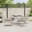 Have Spisebordssæt 5 pcs Lysegrå polyrattan