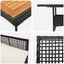 Have Spisebordssæt 3 pcs Sort polyrattan