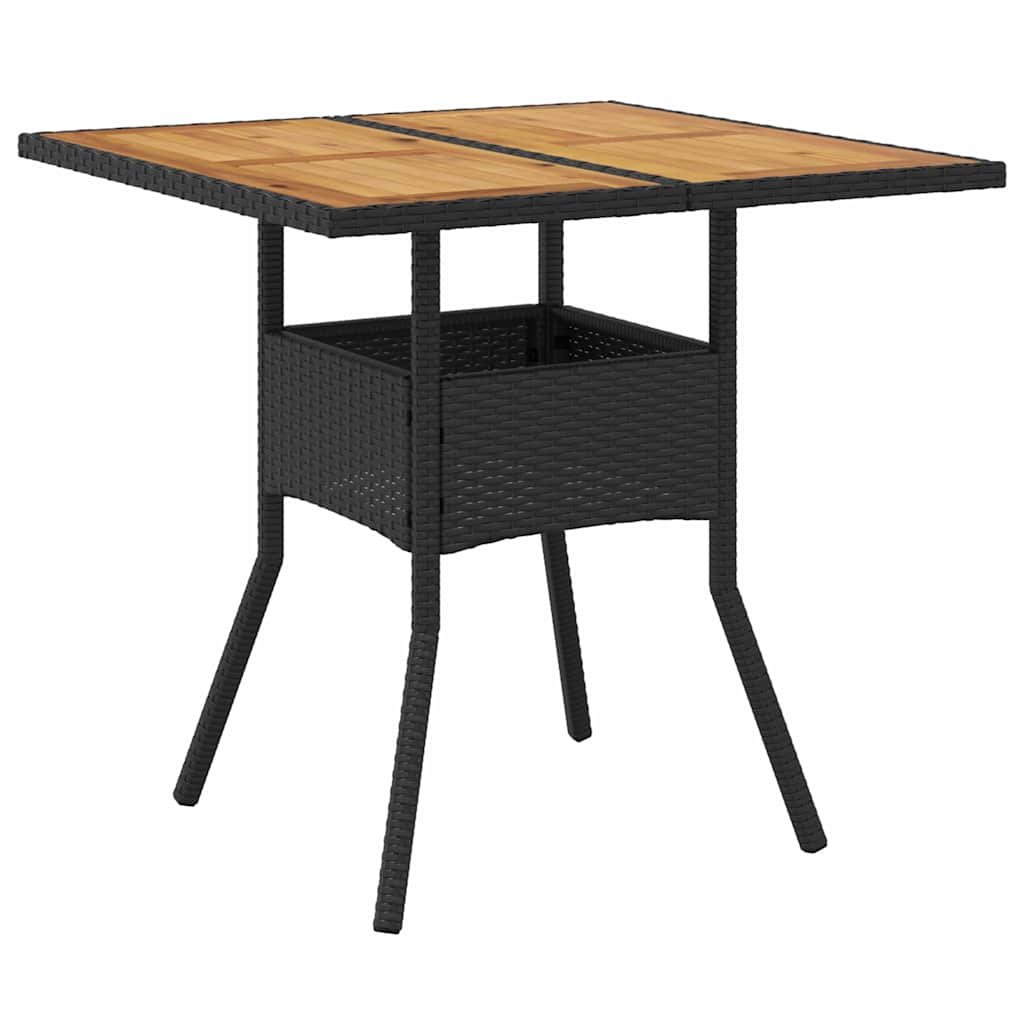 Have Spisebordssæt 3 pcs Sort polyrattan