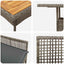 Have Spisebordssæt 3 pcs Grå polyrattan