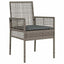 Have Spisebordssæt 3 pcs Grå polyrattan