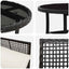 Have Spisebordssæt 5 pcs Sort polyrattan