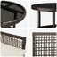 Have Spisebordssæt 3 pcs Brun polyrattan