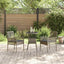Have Spisebordssæt 3 pcs Grå polyrattan