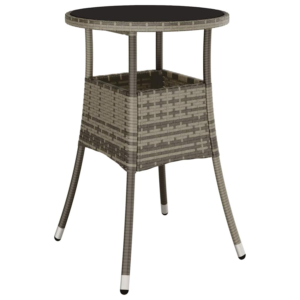 Have Spisebordssæt 3 pcs Grå polyrattan