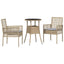 Have Spisebordssæt 3 pcs Beige polyrattan