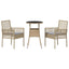 Have Spisebordssæt 3 pcs Beige polyrattan