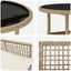 Have Spisebordssæt 3 pcs Beige polyrattan