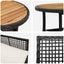 Have Spisebordssæt 3 pcs Sort polyrattan