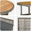 Have Spisebordssæt 5 pcs Grå polyrattan