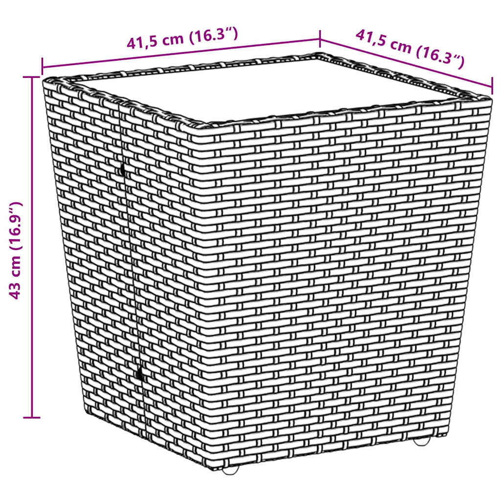 Have Bistro Sæt 3 pcs Grå polyrattan