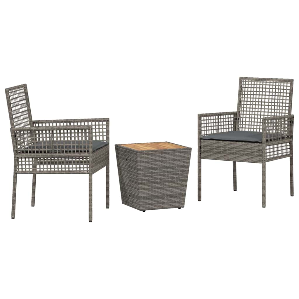 Have Bistro Sæt 3 pcs Grå polyrattan
