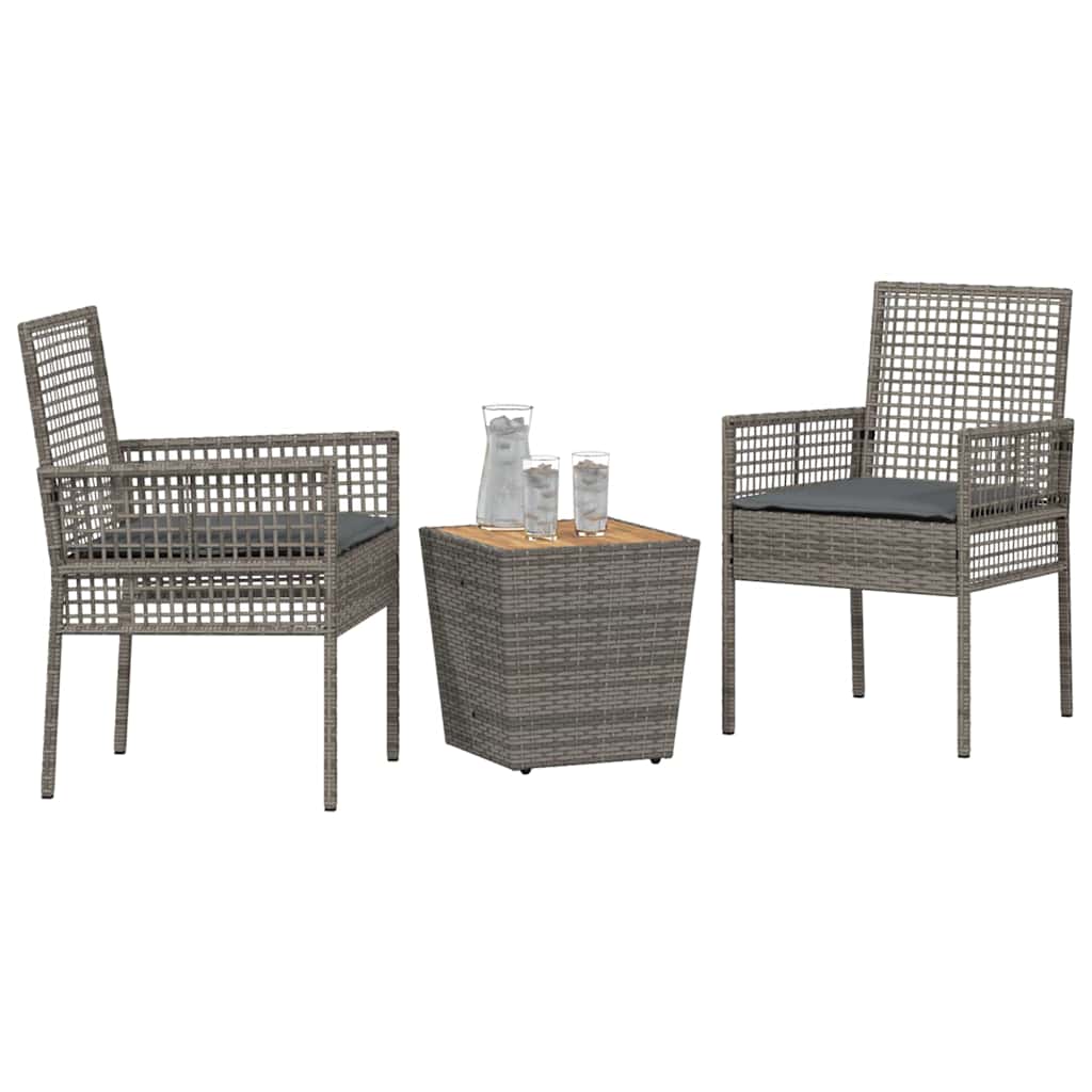 Have Bistro Sæt 3 pcs Grå polyrattan