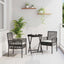 Have Bistro Sæt 3 pcs Sort polyrattan
