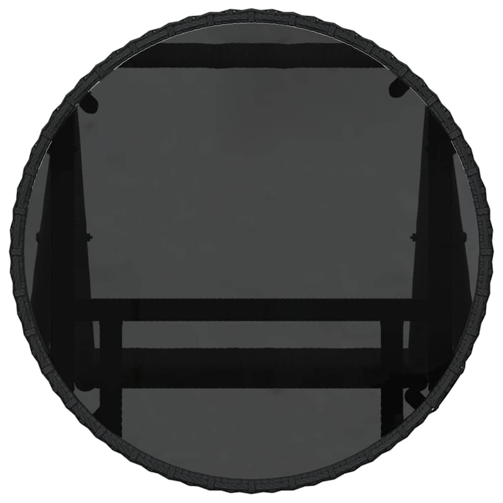 Have Bistro Sæt 3 pcs Sort polyrattan