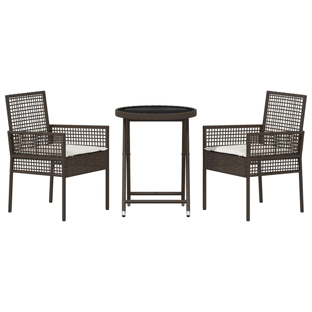 Have Bistro Sæt 3 pcs Brun polyrattan