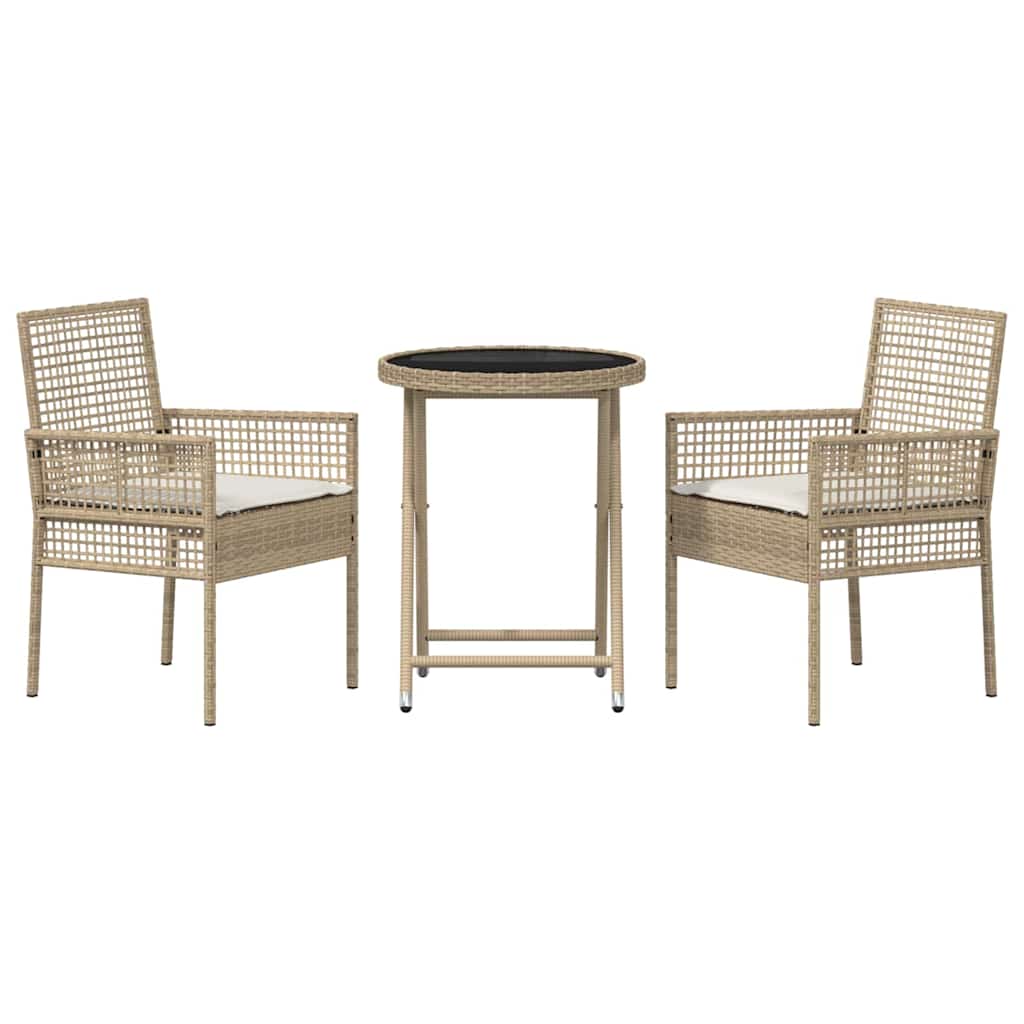 Have Bistro Sæt 3 pcs Beige polyrattan