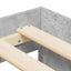 Sengestel med skuffe Beton Grå 100 x 200 cm Konstrueret træ