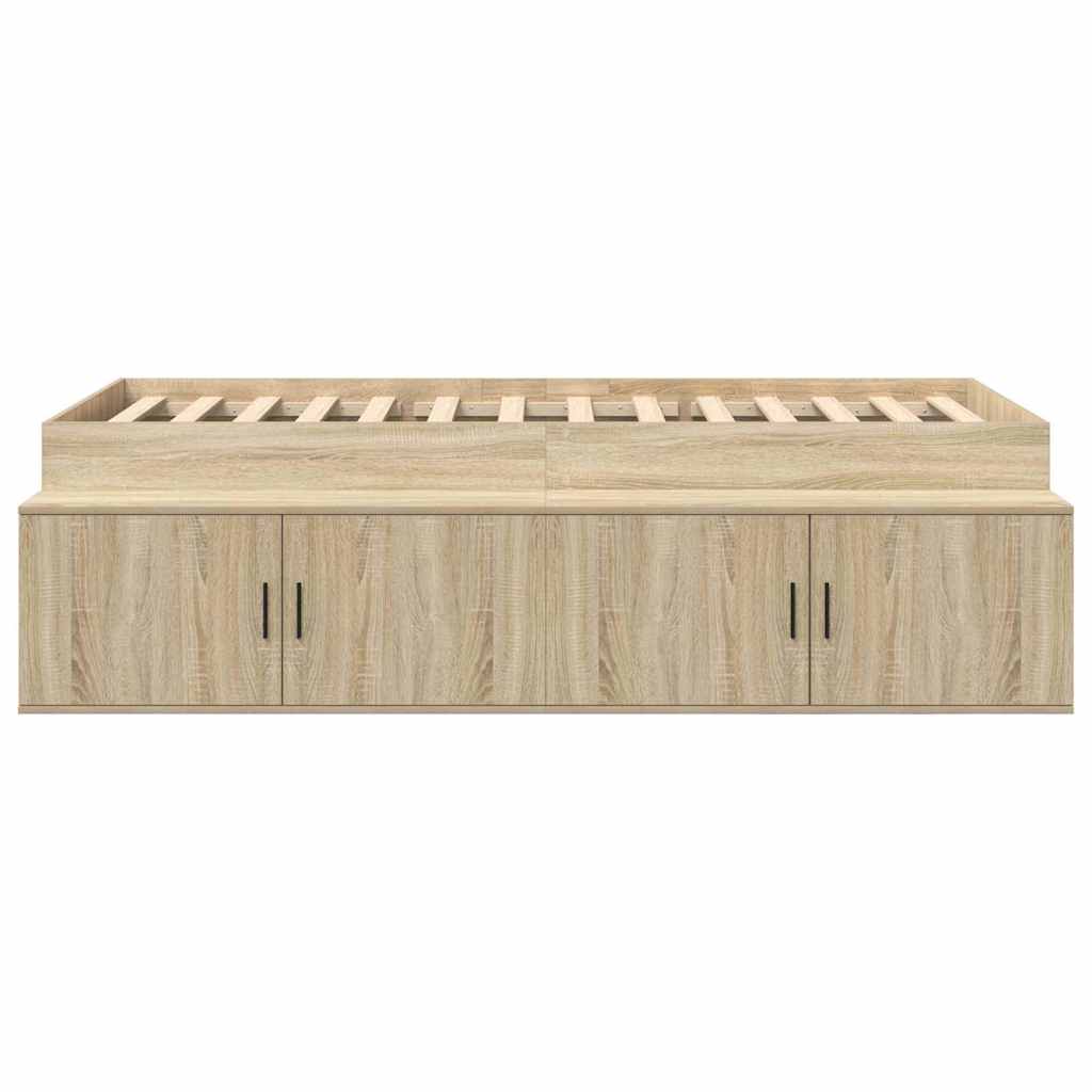 Sengestel med skuffe Sonoma eg 90 x 190 cm Konstrueret træ