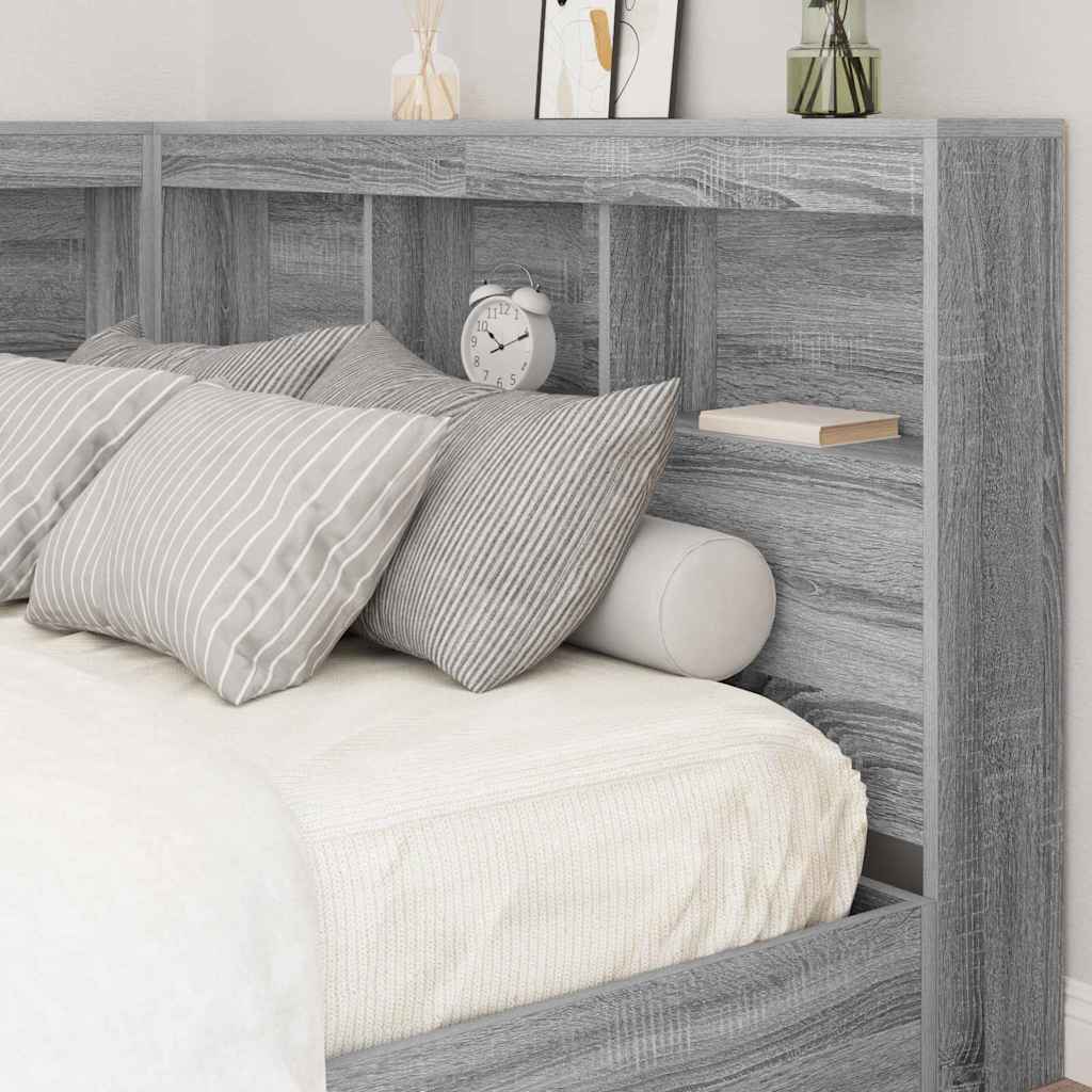 Opbevaringshovedgavl Grå Sonoma Konstrueret træ