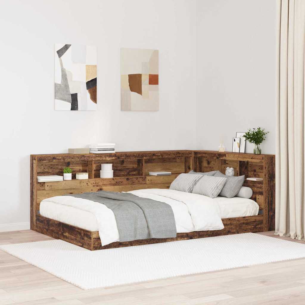 Opbevaringshovedgavl Gammelt træ 207,5 x 137,5 x 76,5 cm