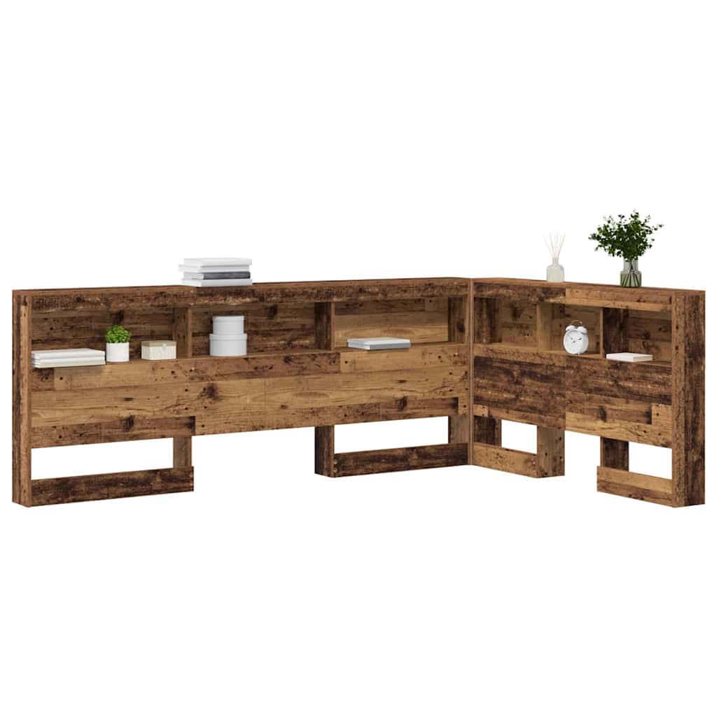 Opbevaringshovedgavl Gammelt træ 207,5 x 137,5 x 76,5 cm
